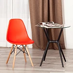 Стул CINDY (EAMES) (mod. 1801), дерево бук/металл/сиденье пластик, 45x51x82 см, Red (красный) | изображение 8