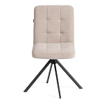 Стул обеденный Medeo, поворотный механизм 360, велюр, бежевый, 7 | изображение 4