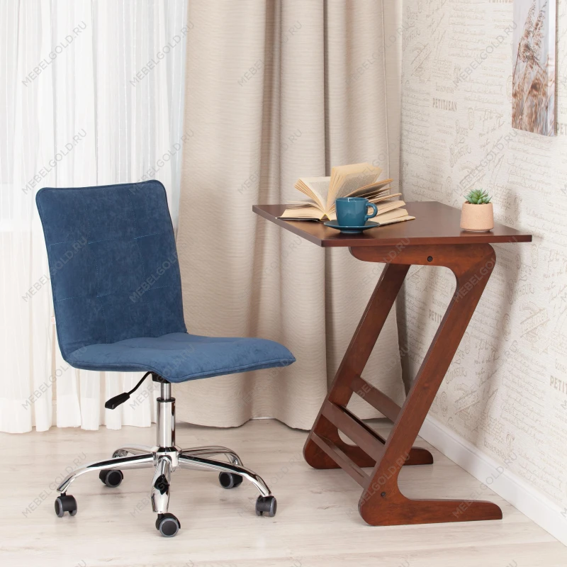 Кресло ZERO, велюр Clermon, св.-синий, 145 | изображение 9