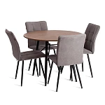 Стул обеденный Bari, LT, флок, серый/черный, 29, 41х55х89 см | изображение 9