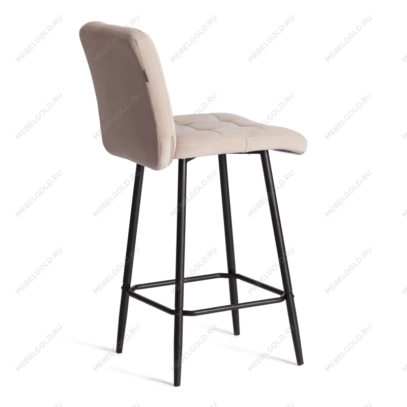Полубарный стул Medeo/Медео, велюр, бежевый, 7, 42х56х102 см | изображение 2
