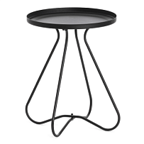 Столик журнальный GLAND, металл, 40*40*45см, черный