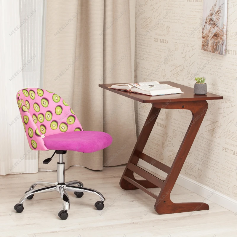 Кресло MELODY, ткань/флок, фиолетовый, Botanica 06 kiwi/138 | изображение 9