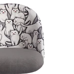 Кресло MELODY, ткань/флок, серый, Cats/29 | изображение 5