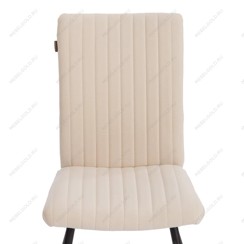 Стул обеденный Monte Carlo, флок, молочный/черный, 4, 50х55х93 | изображение 5