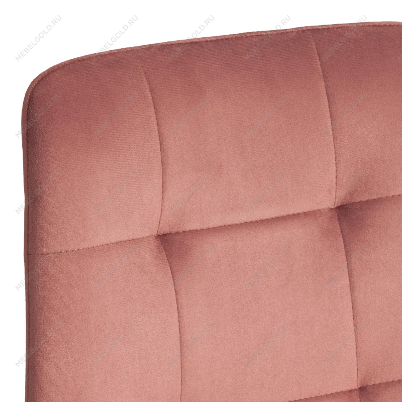 Стул CHILLY (mod. JSC-220), Велюр/металл, 44,5х52,5х88 см, Coral (коралловый) HLR44 / натуральный | изображение 8