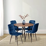 Стул CHILLY (mod. JSC-220), Велюр/металл, 44,5х52,5х88 см, Blue (синий) HLR64 / черный | изображение 10