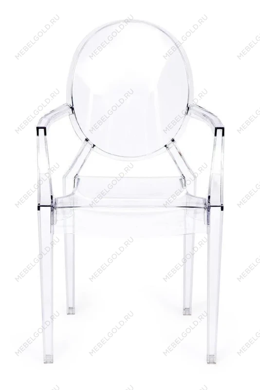 Кресло MEDALION (mod. 922), пластик, 56,5*53,2*92,5см, прозрачный | изображение 3