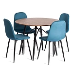 Стул BREEZE (mod. 4724), Велюр/металл, 44 х 53 х 87 см, Dark turquoise (темно-бирюзовый) HLR62 / черный | изображение 5