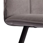 Стул обеденный Bari, LT, флок, серый/черный, 29, 41х55х89 см | изображение 7