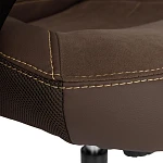 Кресло INTER (24), кож/зам/флок/ткань, коричневый, 36-36/6/TW-24 | изображение 8