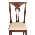 Стул - Гермес/Hermes, дерево гевея, 43х49х94см, Cappuchino, ткань бежевая (S178-4) | изображение 6