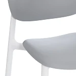 Стул ADORE (mod. XRB-1025), пластик, серый / белый (grey / white), 41 х 53 х 81,5 см | изображение 5