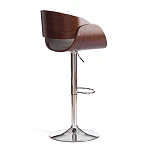 Барный стул LANDO (mod.4036), металл/дерево/ткань, 59х51х93-114 см, высота сиденья 62-83 см, серый/орех/хром, Aimcasa 28 | изображение 2