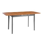 Стол Соната Люкс раздвижной/Sonata Lux extension table, массив сосны, антик /графит, 120-(150)х75х75 см | изображение 4