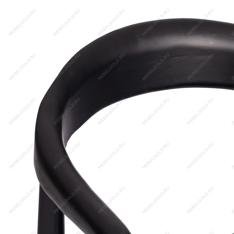 Стул BALDUR, дерево вяз/ткань лен, черный/черный лен, 49х52х76,5 см | изображение 9