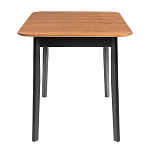Стол Соната Люкс/Sonata Lux table, 120х75х75 см, массив сосны, антик/чёрный, 120х75х75 см | изображение 2