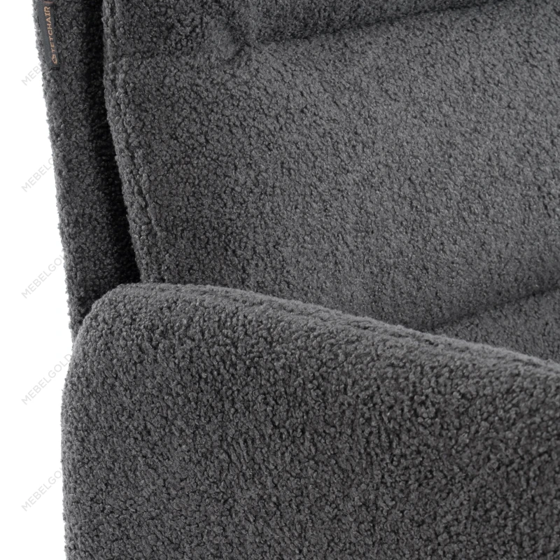 Кресло Dover хром, букле, серый, barni grey | изображение 6