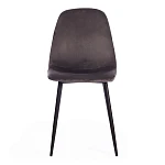Стул BREEZE (mod. 4724), Велюр/металл, 44 х 53 х 87 см, Dark grey (темно-серый) HLR24 / черный | изображение 3