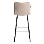 Барный стул Bari/Бари, велюр, бежевый, 7, 45х56х110 см | изображение 3