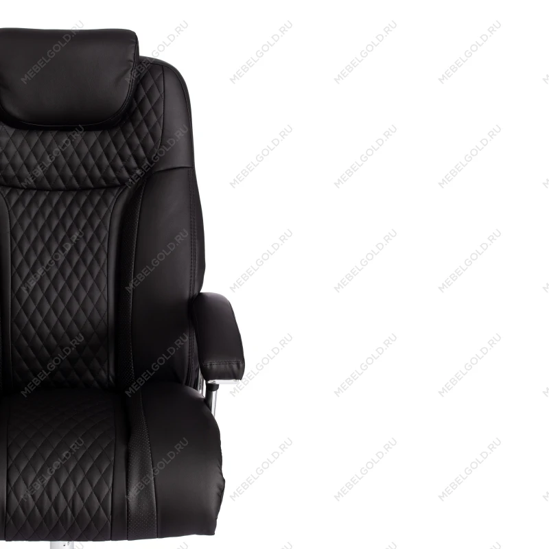 Кресло Trust (max), кож/зам, черный/черный стеганный/черный, 36-6/36-6/36-6/06 | изображение 5