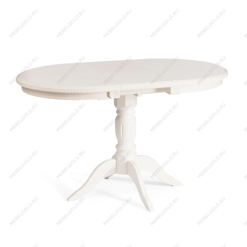 Стол STEFANO, бук, мдф, 100+30x80x77см, Ivory white | изображение 8