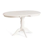 Стол STEFANO, бук, мдф, 100+30x80x77см, Ivory white | изображение 8