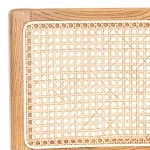 Стул MANI, дерево вяз, ротанг/ткань лен, металлический каркас, Груша (№3), 46х46х78 см | изображение 6