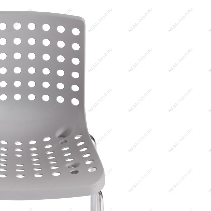 Стул SKALBERG (mod. C-084-A), металл/пластик, 46 х 56 х 79 см, Grey (серый) / Chrome (хром) | изображение 5