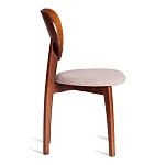 Стул DIAMANTE мягкое сидение, бук, 42x42x85см, коричневый, ткань wool caramel, бежевый | изображение 1