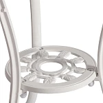 Комплект Secret De Maison Waltz of flowers (стол +2 стула), алюминиевый сплав, D60/H67, 52Х40Х89см, butter white | изображение 3