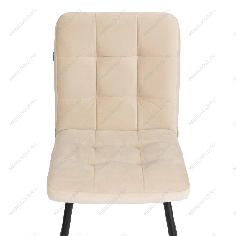 Стул обеденный Medeo, велюр, 47х56х89, молочный/черный, (Porsche 2) | изображение 5