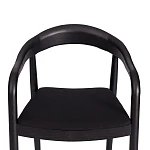 Стул BALDUR, дерево вяз/ткань лен, черный/черный лен, 49х52х76,5 см | изображение 6