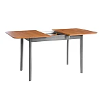 Стол Соната Люкс раздвижной/Sonata Lux extension table, массив сосны, антик /графит, 120-(150)х75х75 см | изображение 1