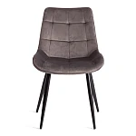 Стул ABRUZZO ( mod. 8060 ), металл/велюр, 54 х 62 х 83 см, светло-серый (HLR 24)/черный | изображение 4