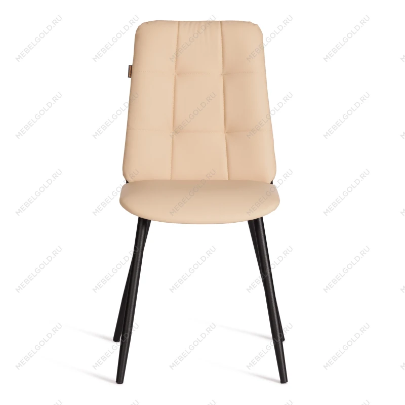 Стул обеденный Asti, TREND, экокожа, бежевая, 47х54х86 см | изображение 4