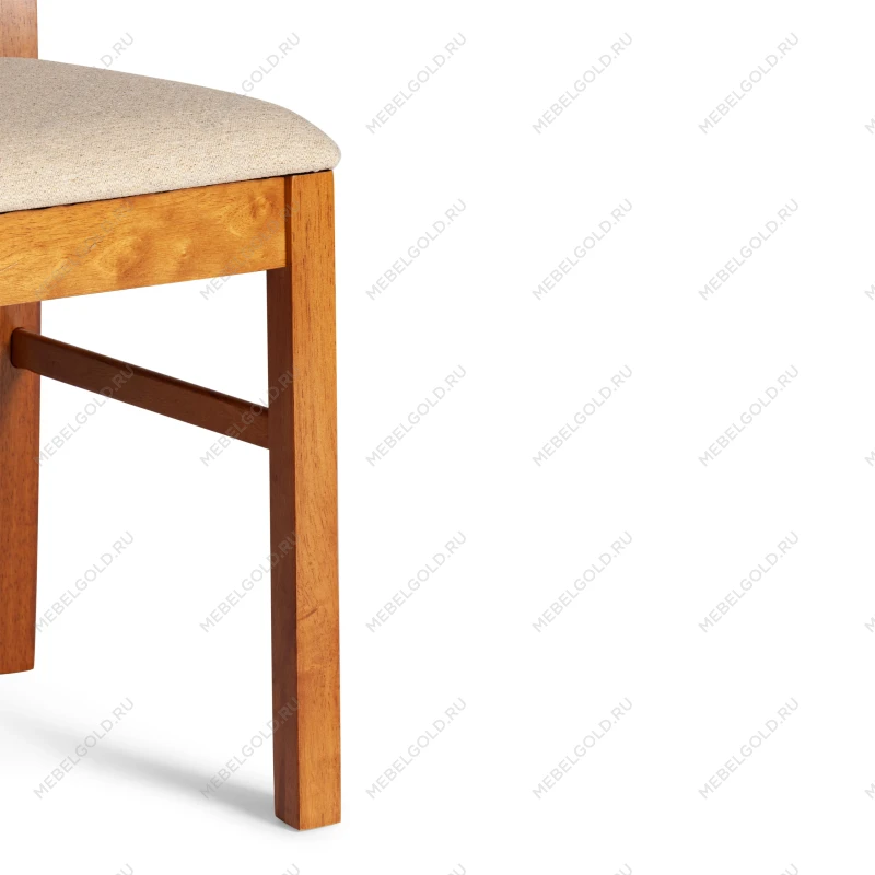 Стул - Гермес/Hermes, дерево гевея, 43х49х94см, Espresso, ткань бежевая (S178-4) | изображение 7