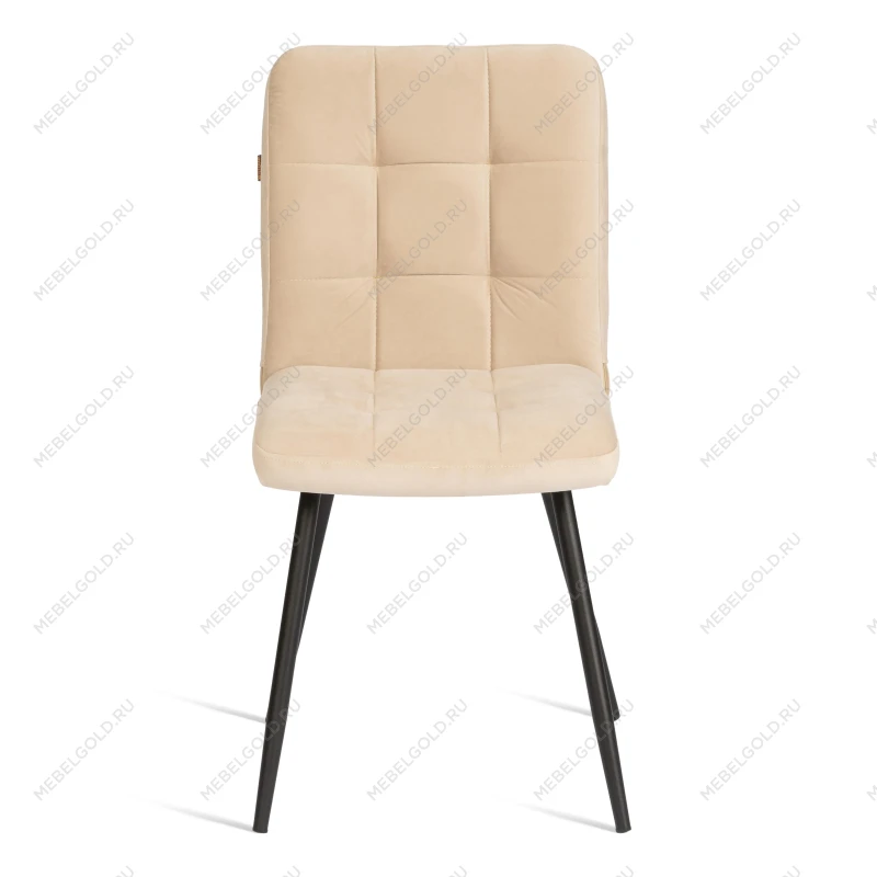 Стул обеденный Medeo, велюр, 47х56х89, молочный/черный, (Porsche 2) | изображение 4