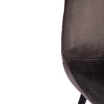 Стул BREEZE (mod. 4724), Велюр/металл, 44 х 53 х 87 см, Dark grey (темно-серый) HLR24 / черный | изображение 7