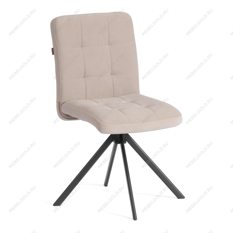 Стул обеденный Medeo, поворотный механизм 360, велюр, бежевый, 7