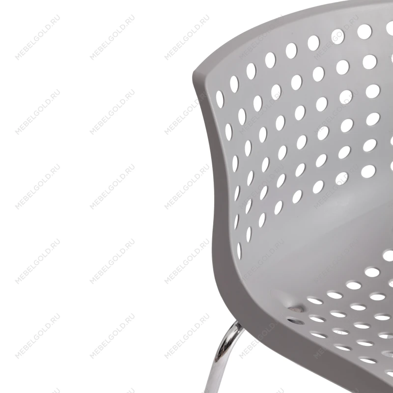 Стул SKALBERG (mod. C-084-A), металл/пластик, 46 х 56 х 79 см, Grey (серый) / Chrome (хром) | изображение 8