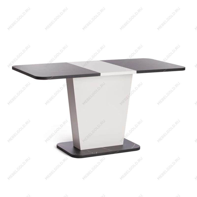 Стол обеденный GENT, ЛДСП, 110-145x68,6x75,5 см, Мрамор Блэк Роял/Белый | изображение 7