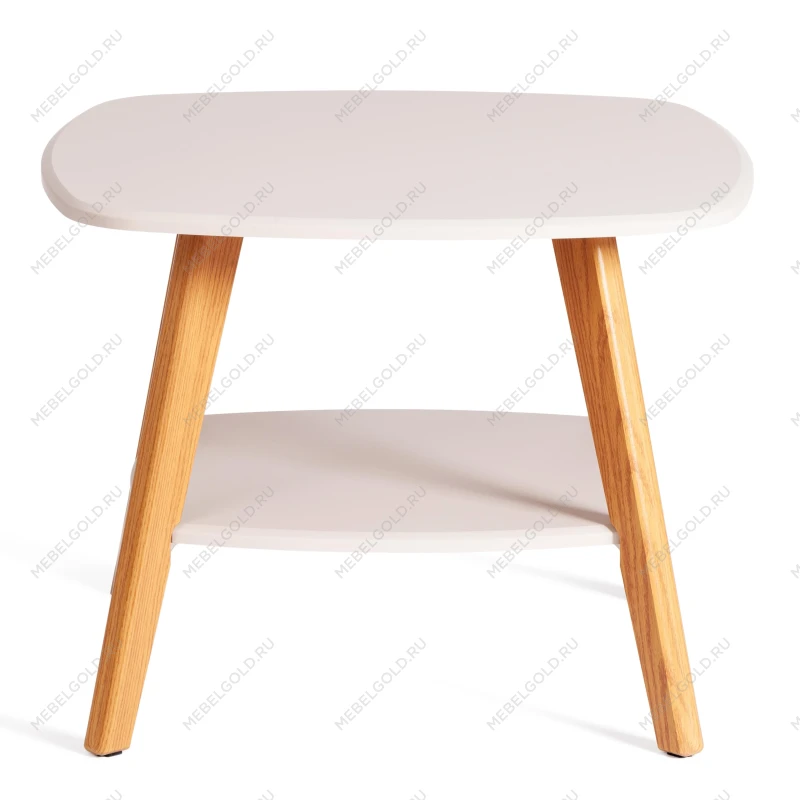 Журнальный стол RIO, мдф, 65х65х50 см, крем/дуб светлый | изображение 1