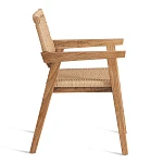 Стул VANHEIM, дерево вяз/бечевка, Груша (№3), 46х45х83 см | изображение 1