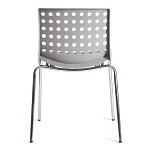 Стул SKALBERG (mod. C-084-A), металл/пластик, 46 х 56 х 79 см, Grey (серый) / Chrome (хром) | изображение 3