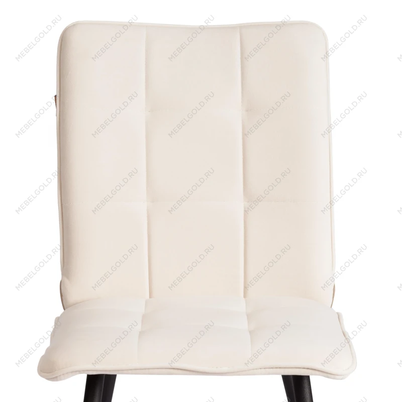 Стул обеденный Bari, LT, велюр, молочный/черный, 4, 41х55х89 см | изображение 5