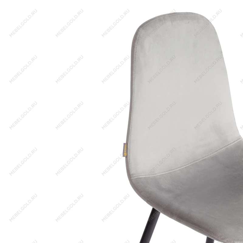 Стул BREEZE (mod. JSC-58), Велюр/металл, 44 х 53 х 86 см, grey (серый) HLR 19 / черный | изображение 7