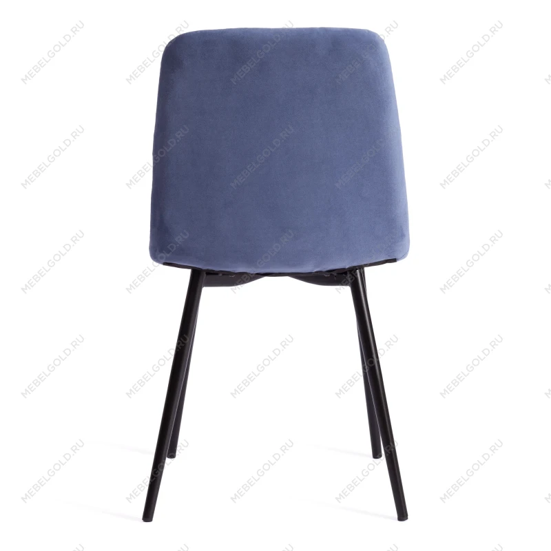 Стул CHILLY MAX, Велюр/металл, 45 х 54 х 90 см, серо-голубой/черный | изображение 3