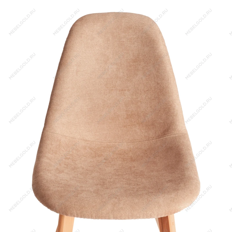 Стул CINDY SOFT (mod. C1021F1-1), фактурный велюр/дерево бук, 55 х 48 х 83 см, Бежевый LY1701-4 / натуральный | изображение 5