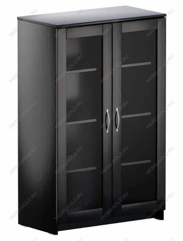 БРИМНЭС / СИРИУС тумба ИКЕА / IKEA 2 двери со стеклом 78х123 Дуб Венге